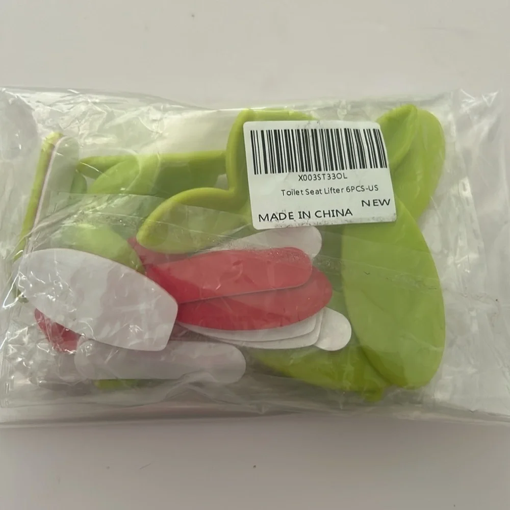 6 Pcs Toilet Seat Lid Lifter, Cute Sprout Shape - BRAND NEW